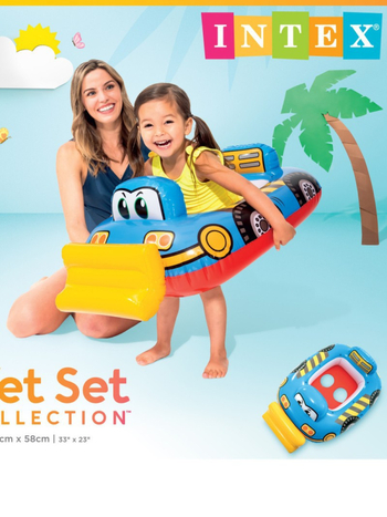 INTEX inel plutitor pentru bebeluși – model desen animat, PVC 0,20 mm, destinat copiilor 0–3 ani