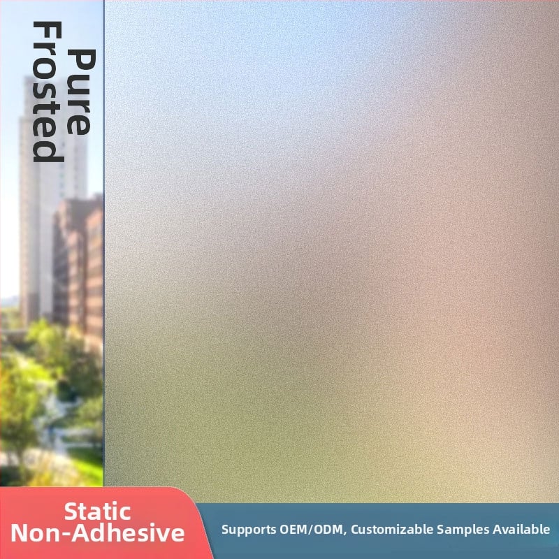 Film de intimitate pentru geamuri, electrostatic – transmite lumina, dar nu permite vederea, cu model geometric, pentru birou și sufragerie