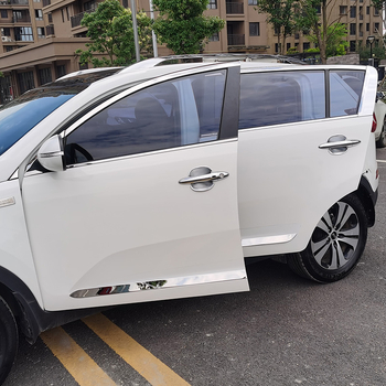 Just Right Kia Sportage 2011-2017 Διακοσμητική λωρίδα για το πλαίσιο παραθύρου και πλαίσιο πόρτας, λαμπρή διακοσμητική λωρίδα, τροποποίηση λαβής πόρτας