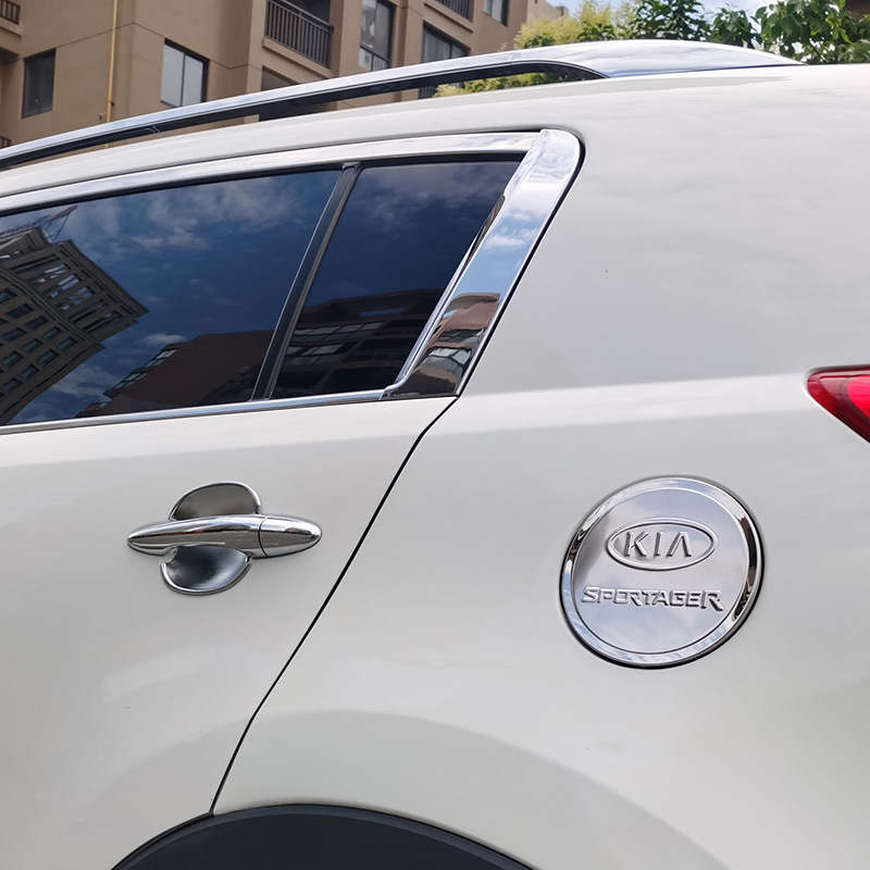 Just Right Kia Sportage 2011-2017 Διακοσμητική λωρίδα για το πλαίσιο παραθύρου και πλαίσιο πόρτας, λαμπρή διακοσμητική λωρίδα, τροποποίηση λαβής πόρτας