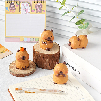 Ornament auto cu capybara, stil cartoon, material rășină, brand Dingyun, categorie animale