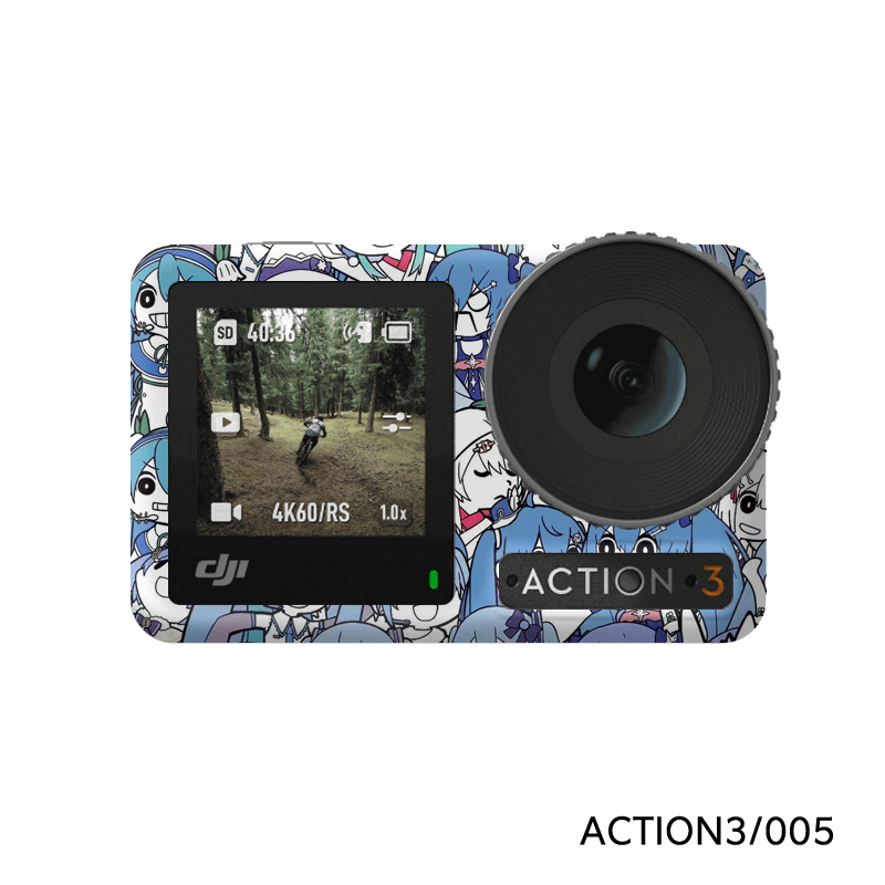 Osmo Action 3 matricák teljes testmembrános védőfóliával (PVC, testreszabható képek)