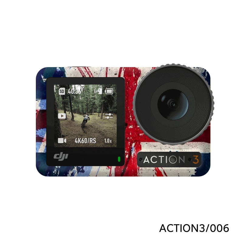 Osmo Action 3 matricák teljes testmembrános védőfóliával (PVC, testreszabható képek)