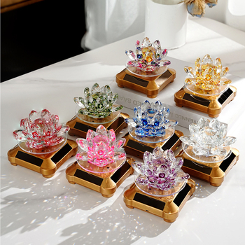 Кристална лотосова кола слънчева украса - Qiannuo, кристал, модерен стил, украса