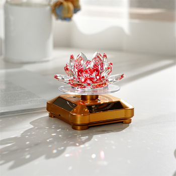 Кристална лотосова кола слънчева украса - Qiannuo, кристал, модерен стил, украса