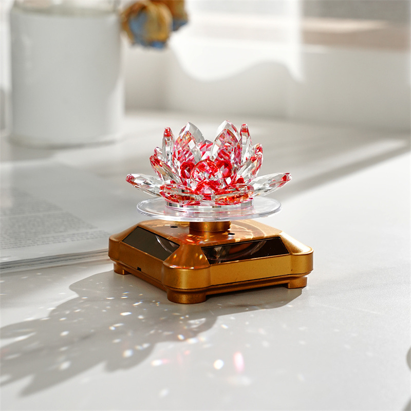 Кристална лотосова кола слънчева украса - Qiannuo, кристал, модерен стил, украса