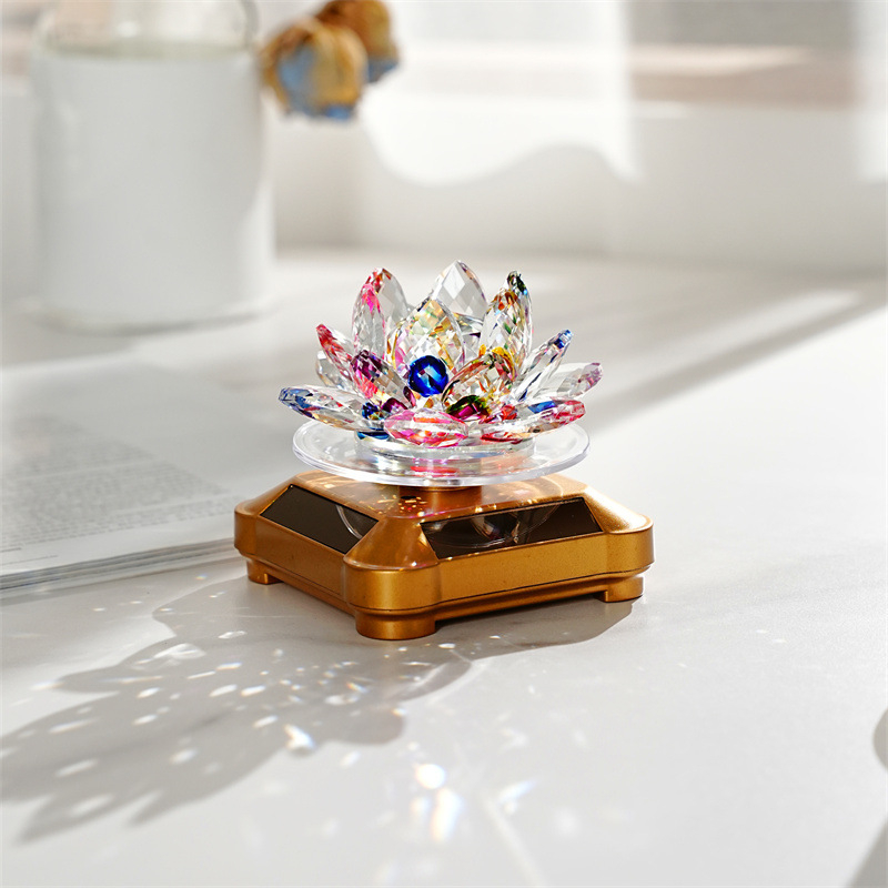 Кристална лотосова кола слънчева украса - Qiannuo, кристал, модерен стил, украса