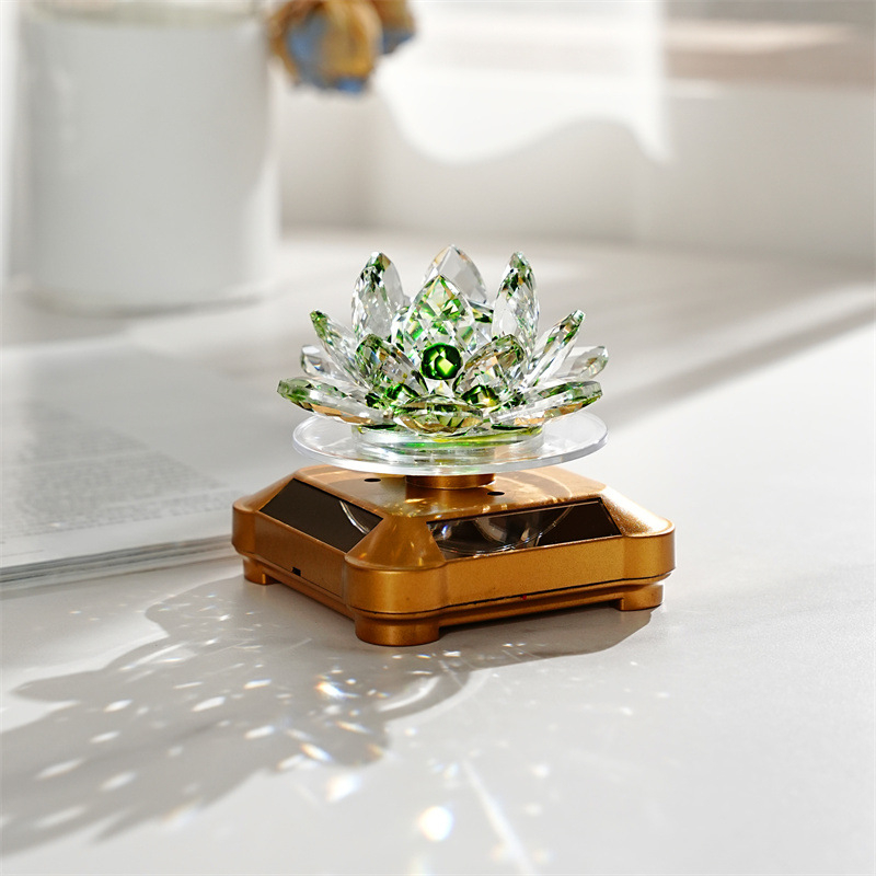 Кристална лотосова кола слънчева украса - Qiannuo, кристал, модерен стил, украса