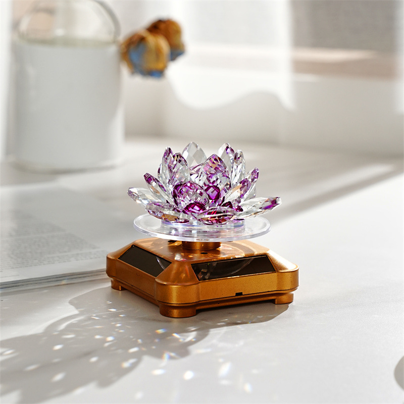 Кристална лотосова кола слънчева украса - Qiannuo, кристал, модерен стил, украса