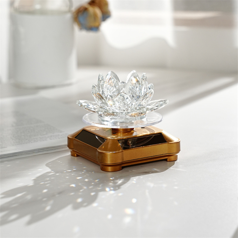 Кристална лотосова кола слънчева украса - Qiannuo, кристал, модерен стил, украса