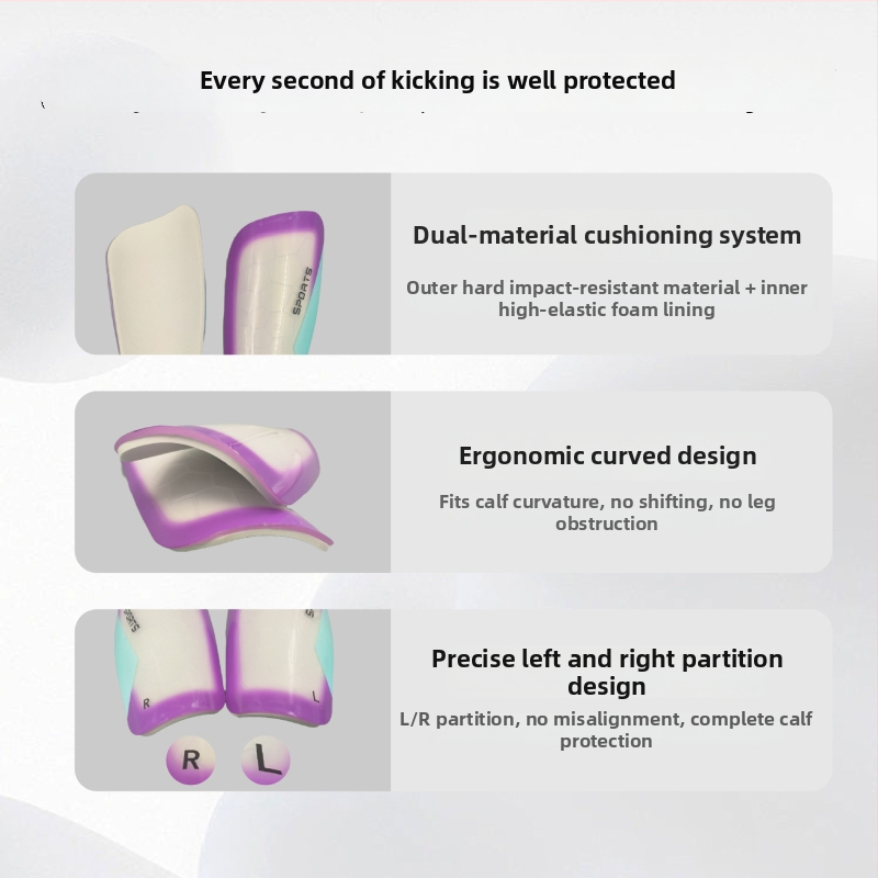 Protektory holene na futbal - z plastu, insertný typ, MCA značka