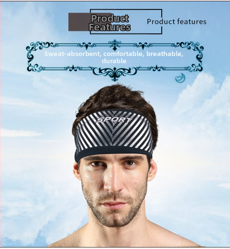 Lycra sportska čelenka za glavu, prozračna, pogodna za trčanje, vožnju bicikla, jogu, ples, badminton i tenis