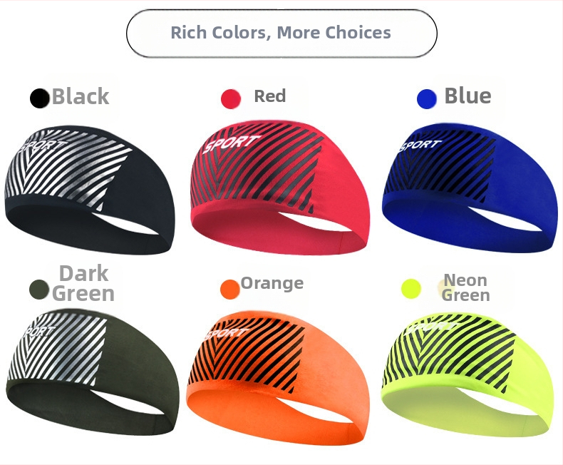 Lycra sportska čelenka za glavu, prozračna, pogodna za trčanje, vožnju bicikla, jogu, ples, badminton i tenis