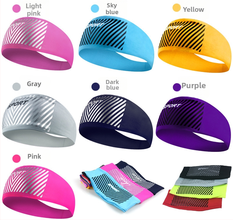 Lycra sportska čelenka za glavu, prozračna, pogodna za trčanje, vožnju bicikla, jogu, ples, badminton i tenis