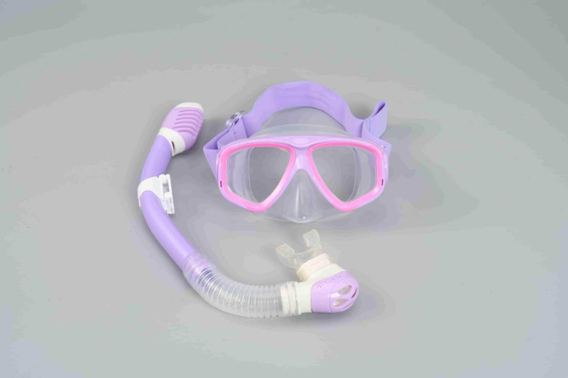 Set za ronjenje: silikon maske i snorkel s potpuno suhom maskom te elastična tkanina za glavu