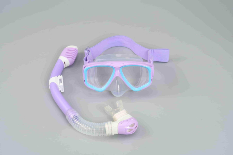 Set za ronjenje: silikon maske i snorkel s potpuno suhom maskom te elastična tkanina za glavu
