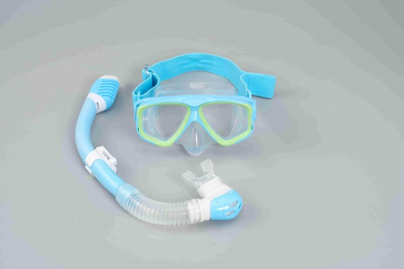 Set za ronjenje: silikon maske i snorkel s potpuno suhom maskom te elastična tkanina za glavu