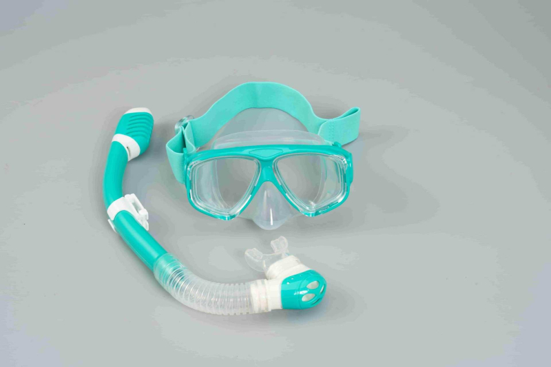 Set za ronjenje: silikon maske i snorkel s potpuno suhom maskom te elastična tkanina za glavu