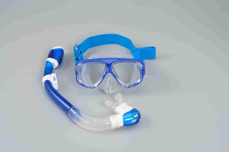 Set za ronjenje: silikon maske i snorkel s potpuno suhom maskom te elastična tkanina za glavu