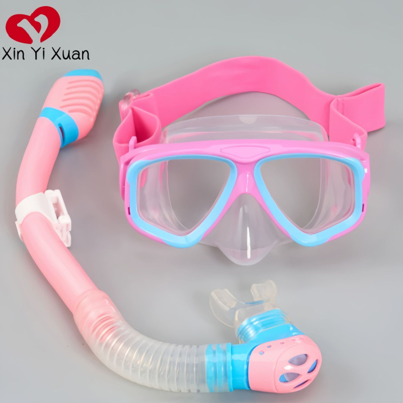 Set za ronjenje: silikon maske i snorkel s potpuno suhom maskom te elastična tkanina za glavu