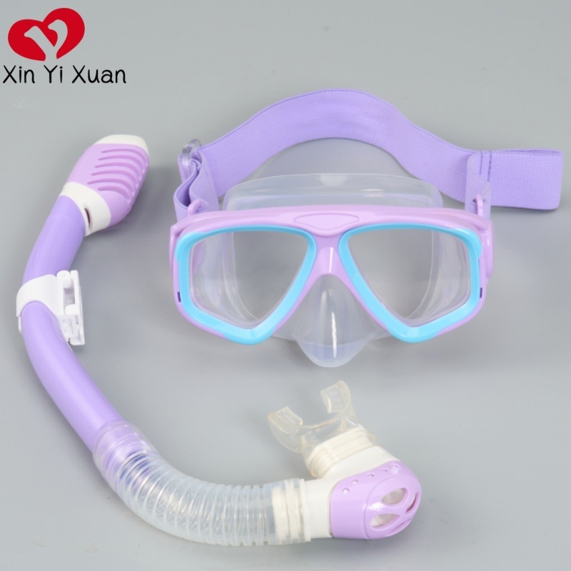 Set za ronjenje: silikon maske i snorkel s potpuno suhom maskom te elastična tkanina za glavu