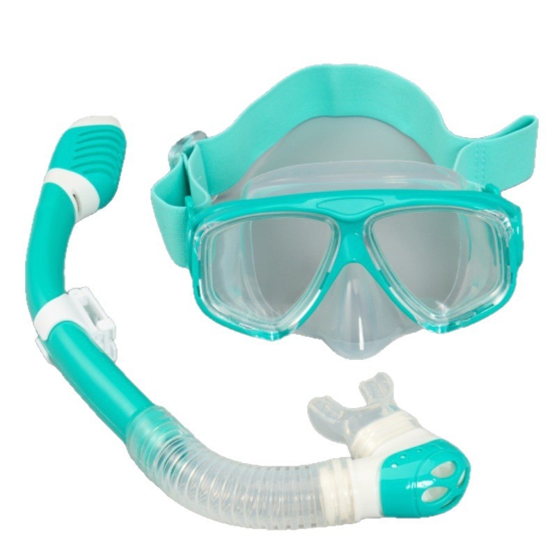 Set za ronjenje: silikon maske i snorkel s potpuno suhom maskom te elastična tkanina za glavu