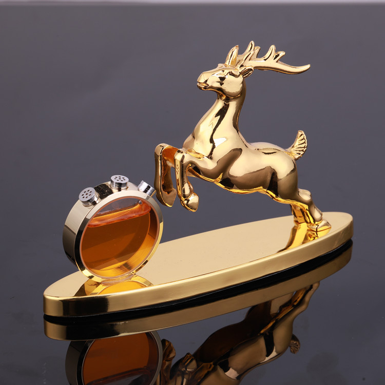 Автомобилна ароматна украса Chi Tiger, сплав, модерен стил, парфюм за автомобил, конна форма, кръгъл дизайн