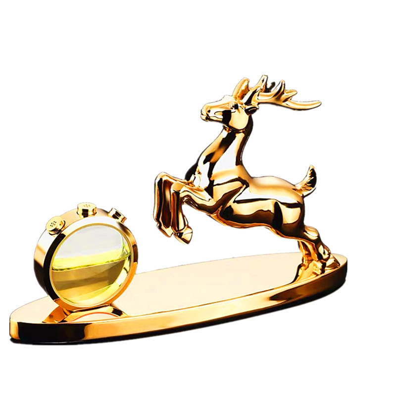 Автомобилна ароматна украса Chi Tiger, сплав, модерен стил, парфюм за автомобил, конна форма, кръгъл дизайн