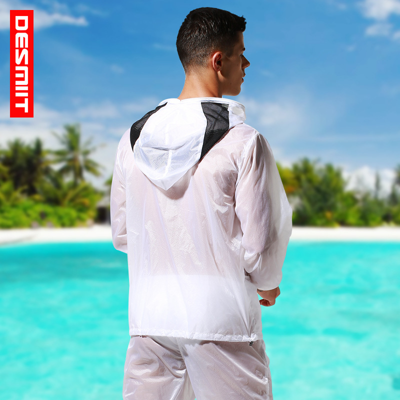 Desmiit Muška ultra-tanka majica za zaštitu od sunca za plažu, materijal najlon, 100% najlon, podstava acetat vlakno, stil: plažni komplet
