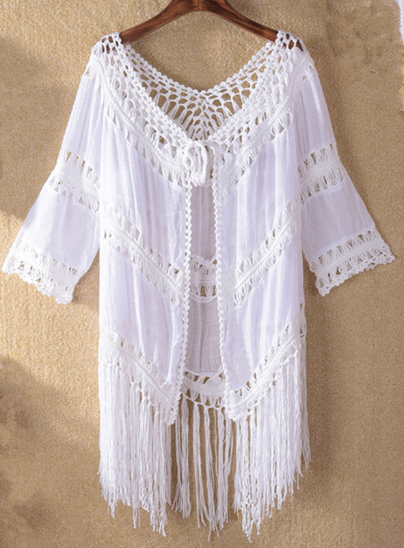 Dvostruki otvoreni crochet top za zaštitu od sunca za plažu, akrilna smjesa 50%, podstava od Slub pamuka 50% poliester, 270 g, za plivanje i hodanje u plićaku
