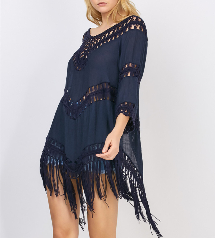 Dvostruki otvoreni crochet top za zaštitu od sunca za plažu, akrilna smjesa 50%, podstava od Slub pamuka 50% poliester, 270 g, za plivanje i hodanje u plićaku
