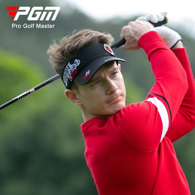 Голф шапка за мъже - дишаща, бързосъхнеща полиестерна материя, райета, защита от слънцето