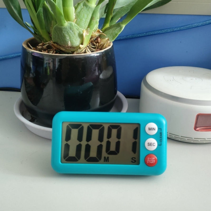 Cronometru de bucătărie cu mișcare electronică, afișaj LCD, alimentare cu baterie, cronograf, stil japonez