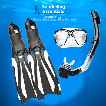 Potapljačke naočale, suha dišna cijev, dugi plivački peraje, zatvoreni nožni peraji, trening plivanja, snorkeling, trodijelni komplet za ronjenje
