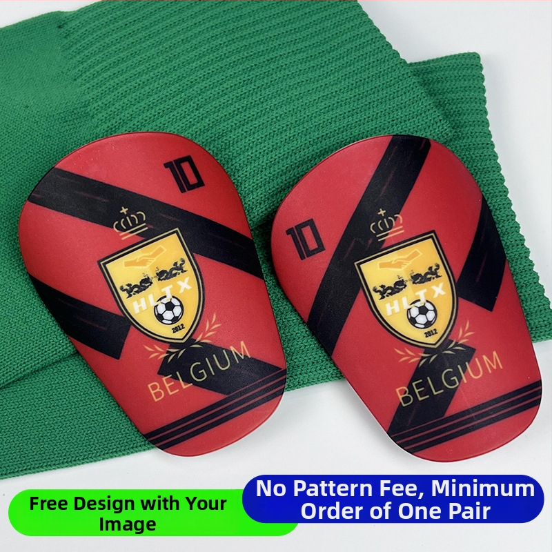 Holenné chrániče na futbal, PU materiál, personalizovateľné, značka Nine moves, kategória: chrániče holennej nohy, určené pre futbal