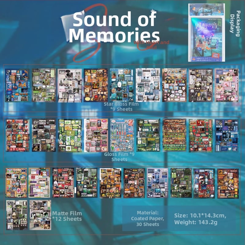 DIY samolepky na karty so sa kórejským papierovým výrezom, ručne vyrobená dekorácia do denníka, matný film obrazovky, OEM spracovanie