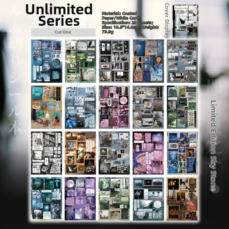 DIY samolepky na karty so sa kórejským papierovým výrezom, ručne vyrobená dekorácia do denníka, matný film obrazovky, OEM spracovanie