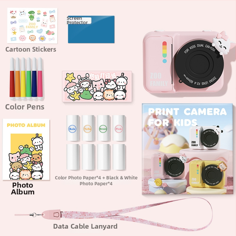 Polaroid kamera P2 so WiFi, prenos obrázkov, okamžitá termálna tlač, úložisko TF karty (Model P2)