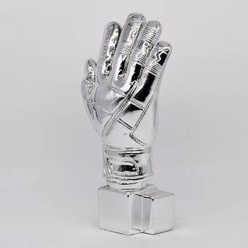 Τρόπαιο γαντιού τερματοφύλακα — ρητίνη; δυνατότητα εκτύπωσης λογότυπου; βάρος 600–1000 g; προσαρμοστικό; ιδανικό για δώρο