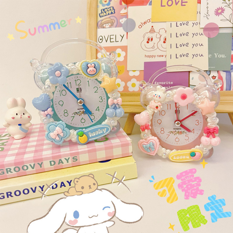 Часовник за деца: DIY комплект за часовник с аларма, едностранен, аналогов дисплей, външно захранване, пластмасов корпус