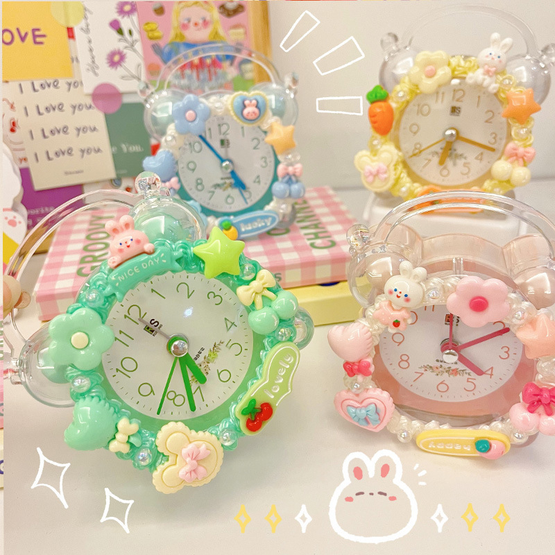 Часовник за деца: DIY комплект за часовник с аларма, едностранен, аналогов дисплей, външно захранване, пластмасов корпус