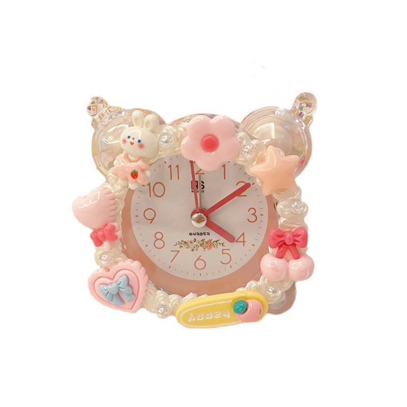 Часовник за деца: DIY комплект за часовник с аларма, едностранен, аналогов дисплей, външно захранване, пластмасов корпус