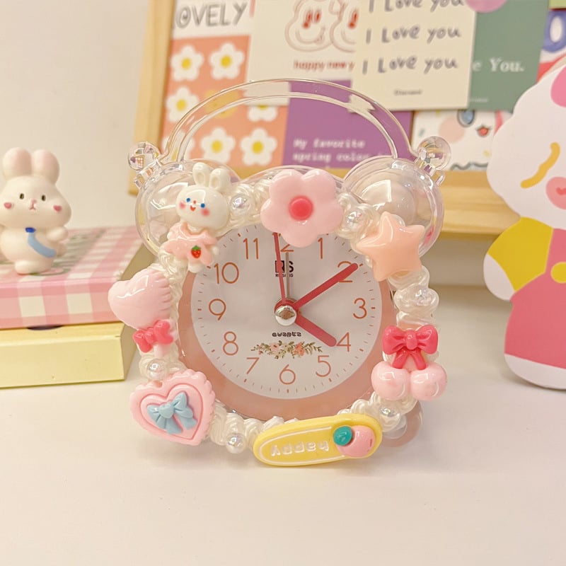 Часовник за деца: DIY комплект за часовник с аларма, едностранен, аналогов дисплей, външно захранване, пластмасов корпус