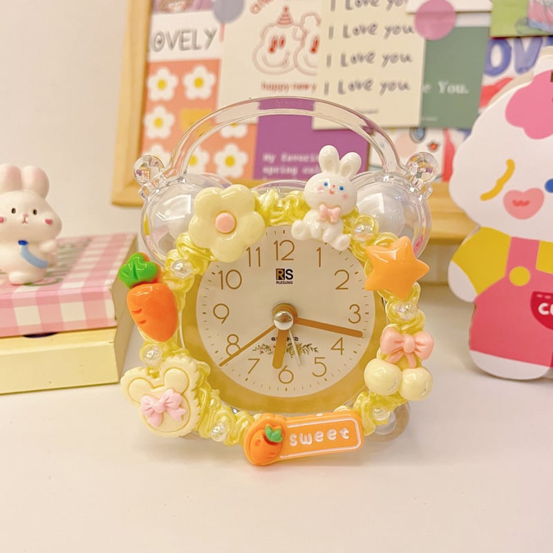 Часовник за деца: DIY комплект за часовник с аларма, едностранен, аналогов дисплей, външно захранване, пластмасов корпус