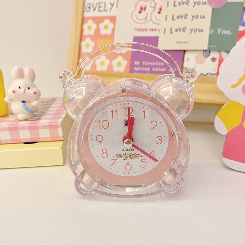 Часовник за деца: DIY комплект за часовник с аларма, едностранен, аналогов дисплей, външно захранване, пластмасов корпус