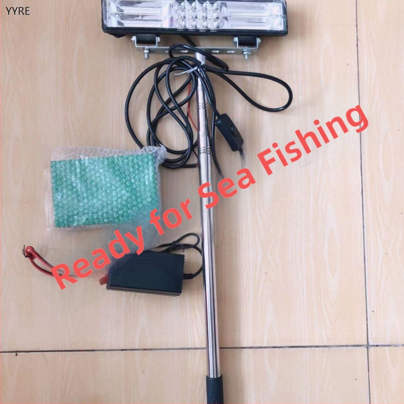 Podvodná lampička na ryby – ultra jasná, vodotesná, energeticky úsporná, kompletná sada