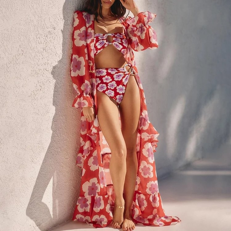 Halter bikini plažni ogrtač za odrasle žene | vanjski materijal najlon 82%, podstava poliester 95%, pogodno za plivanje