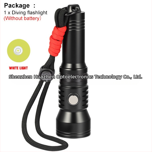 Podvodné potápačské svetlo – 2000 lúmenov, tlačidlový spínač s displejom sily, hliníková zliatina, Asafee