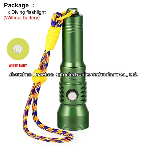 Podvodné potápačské svetlo – 2000 lúmenov, tlačidlový spínač s displejom sily, hliníková zliatina, Asafee