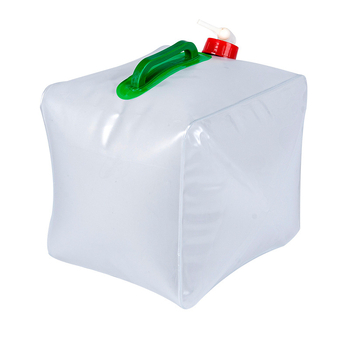 Geantă de apă pliabilă pentru exterior, 20L, PVC, țesătură impermeabilă, stil minimalist pentru camping